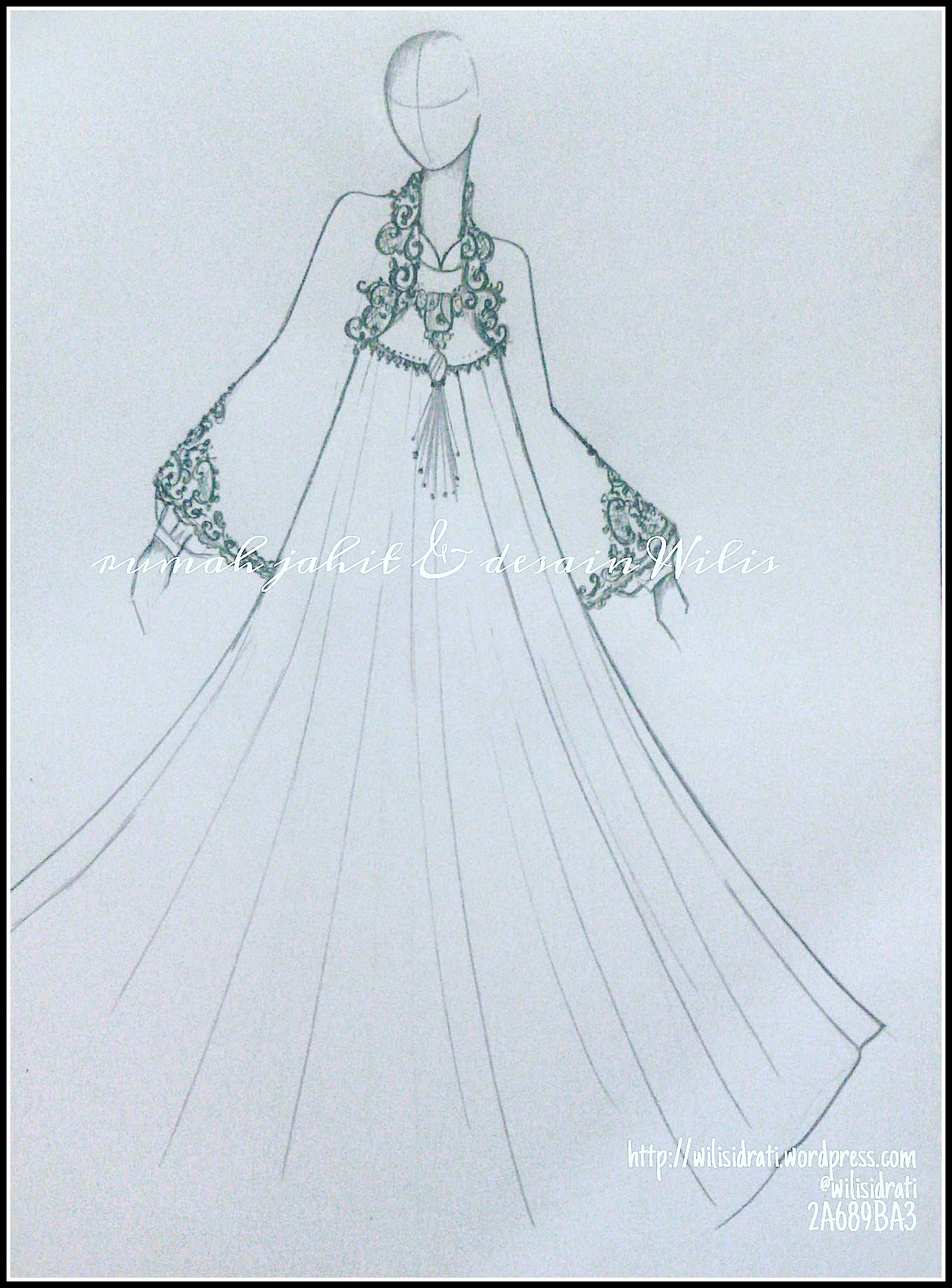 Sketsa Gambar Desain Baju Muslim